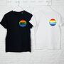 Mrs And Mrs Rainbow T Shirt Set, thumbnail 1 of 1