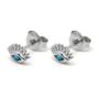 Evie Sterling Silver Studs, thumbnail 6 of 9