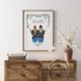 Personalised Eucalyptus Mother And Daughter Print Gift, thumbnail 3 of 7