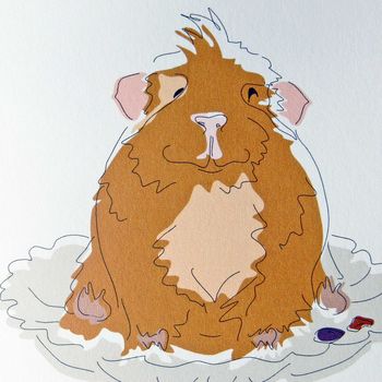 Guinea Pig Birthday Wishes Greeting Card, 2 of 3