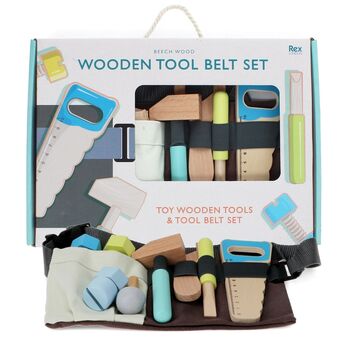 Wooden Tool Belt Play Set, 2 of 3