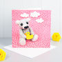 Teddy Bear And Duck Greeting Card, thumbnail 2 of 2