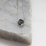 Black Diamond Helix Swarovski Necklace, thumbnail 3 of 8