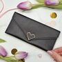 Heart Clasp Long Purse – Pink Or Black Purse Gift For Her, Perfect For Valentine’s And Mother’s Day, thumbnail 8 of 11