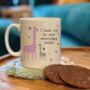 Personalised I Look Up To You Mum Giraffe Mug, thumbnail 1 of 2