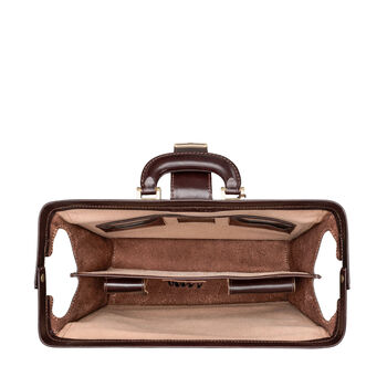Personalised Leather Executive Briefcase 'Basilio', 9 of 12