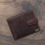 Personalised Thick Oiled Leather Wallet Rfid, thumbnail 1 of 10