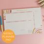 Abstract Rainbow Weekly Planner Pad With Habit Tracker, thumbnail 4 of 6
