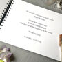 Personalised Platinum Wedding Anniversary Guestbook, thumbnail 2 of 6