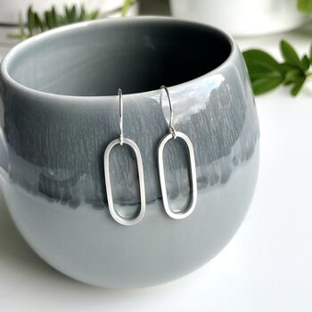 Oval Drop Earrings, 3 of 4