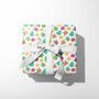 Hibiscus And Monstera Tropical Wrapping Paper, thumbnail 1 of 2