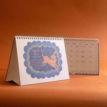 2026 | Calendar | Desktop | Zodiac, 3 of 6