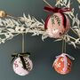 Hand Painted Festive Bauble Decoration, thumbnail 3 of 7