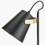 Black And Brushed Brass Task Table Lamp, thumbnail 7 of 9