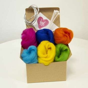 Rainbow Pompom Garland Craft Kit Brights, 3 of 4