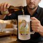 Personalised Oktoberfest Beer Tankard – Custom Face And Name Beer Mug Gift, thumbnail 4 of 5