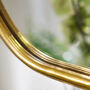Curved Gold Wall Mirror, thumbnail 5 of 5