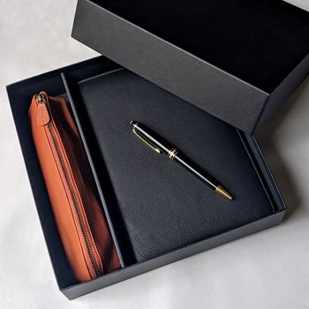 Personalised Leather Journal And Pencil Case Gift Set, 2 of 12