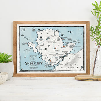 Map Of Anglesey Signed Print, 3 of 3