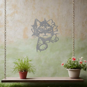 Curious Kitten Wall Art Ideal Gift For Cat Lovers And Garden Decor, 10 of 10