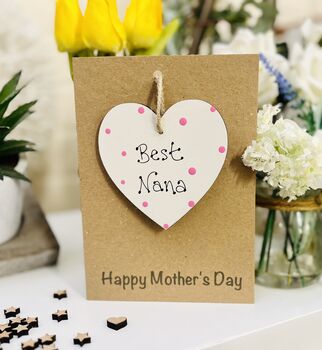 Heart For Nana Birthday Card / Mother's Day Card Keepsake, 2 of 9