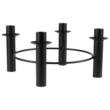 Table Centrepiece Circular Candle Holder Black, 2 of 2