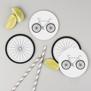 Set Of Four Bicycle Coasters, 2 of 3