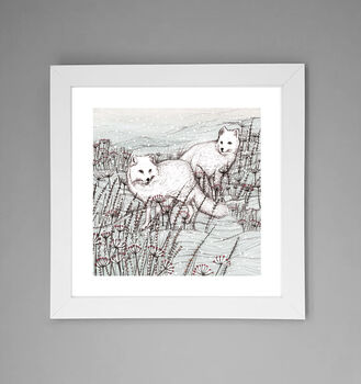 'Arctic Foxes' Print, 2 of 3