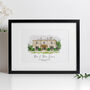 Wedding Venue Portrait, Personalised Wedding Gift, thumbnail 3 of 6