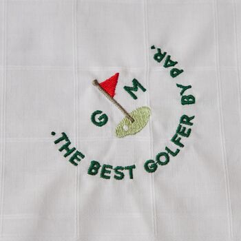 Personalised The Best Golfer Handkerchief, 2 of 2