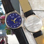 Personalised Zodiac Design Blue Wrist Watch, thumbnail 2 of 4