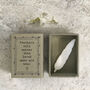 Letterbox Porcelain Feather Gift, thumbnail 2 of 2