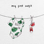 My First Outfit Personalised Baby Clothes Illustration, thumbnail 3 of 8
