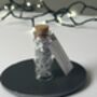 Miniature Bottle Of Silver Snowflakes Christmas Keepsake, thumbnail 5 of 10