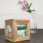 Personalised Oak Wedding Photo Cube Keepsake Box, thumbnail 4 of 4