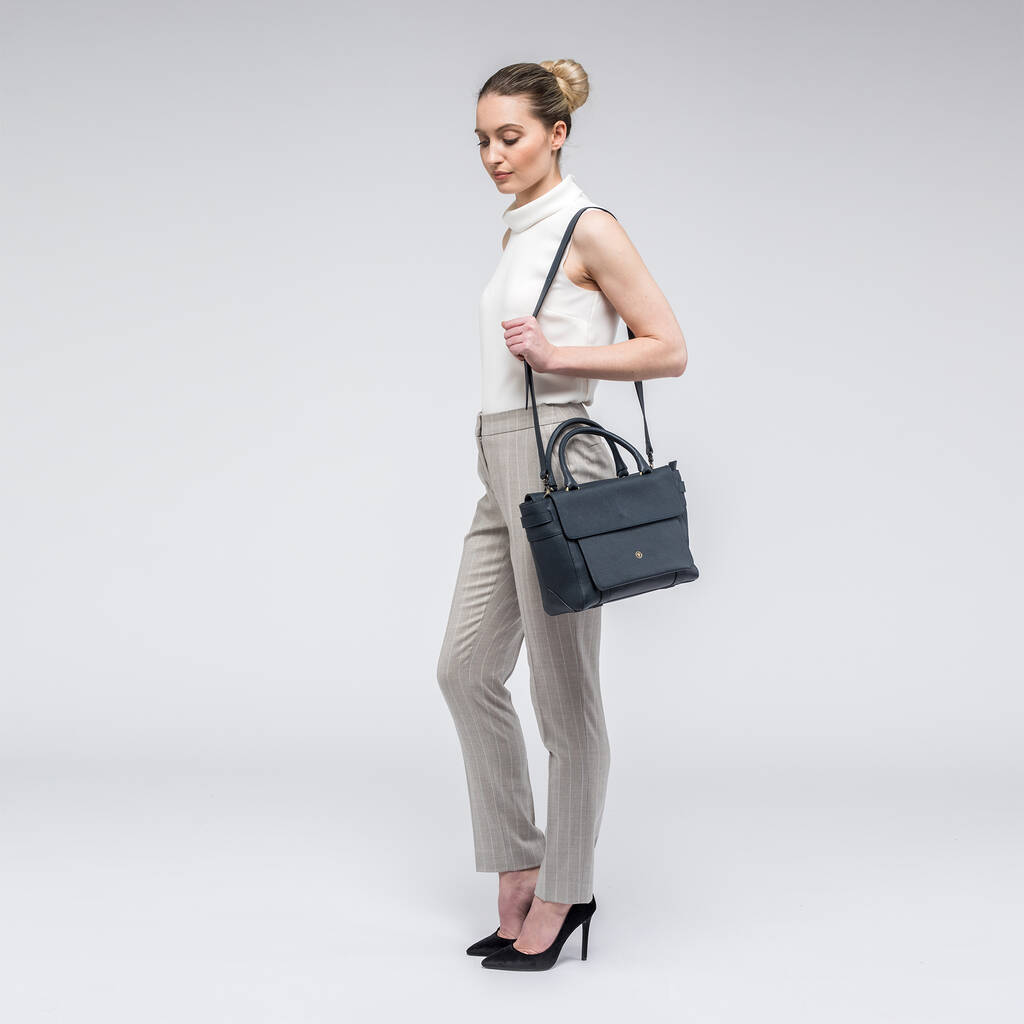 Personalised Quality Small Leather Tote Bag 'Paluzza' By Maxwell Scott ...