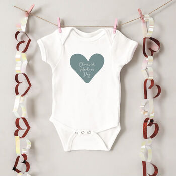 Personalised 1st Valentines Babygrow, 3 of 5