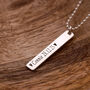 Personalised Recycled Silver Message Tag Necklace, thumbnail 1 of 12