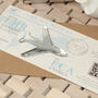 Boarding Pass Destination Wedding Invitation And Magnet, thumbnail 6 of 10