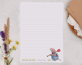 A5 Letter Writing Paper With Mole Design, 4 of 5