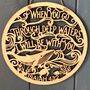 Wooden Bible Verse Plaque When You Go Through Deep Waters I Will Be With You, thumbnail 3 of 3