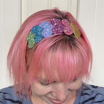 Custom Made Elasticated Glitter Headband, 4 of 10