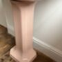 Vintage Pink Twyfords Standard Pedestal Bathroom Sink, thumbnail 6 of 12