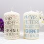 Personalised Thank You Candle For Teachers, thumbnail 3 of 9