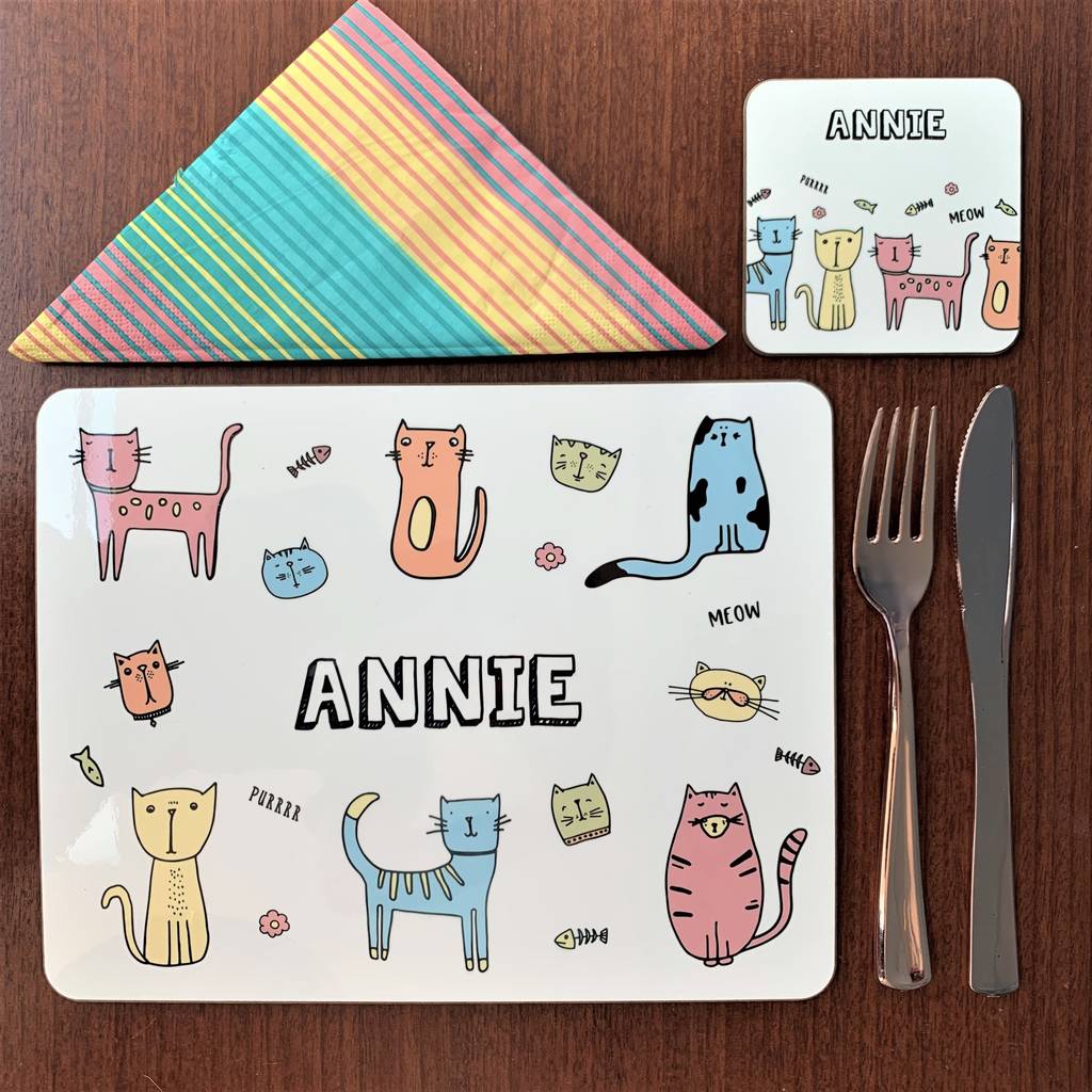 Cat Placemat By Hendog Designs