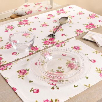 Helmsley Blush Cotton Table Linen Collection, 9 of 11
