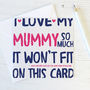 Mother's Day Card 'I Love My / We Love Our Mum So Much', thumbnail 2 of 6