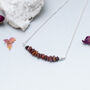 Natural Ruby Gemstone And Sterling Silver Necklace, thumbnail 3 of 5