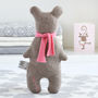 Personalised Knitted Bear, thumbnail 3 of 4