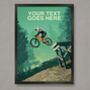 Personalised Mountain Bike Jump Print, thumbnail 1 of 7